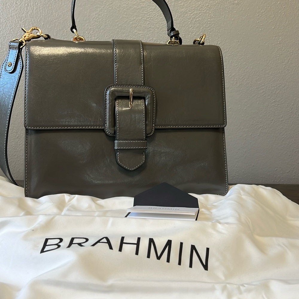 NWOT gray Brahmin handbag